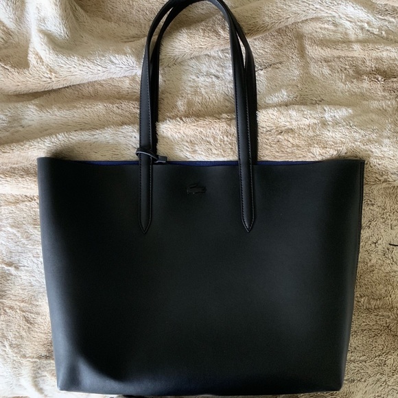 lacoste leather tote